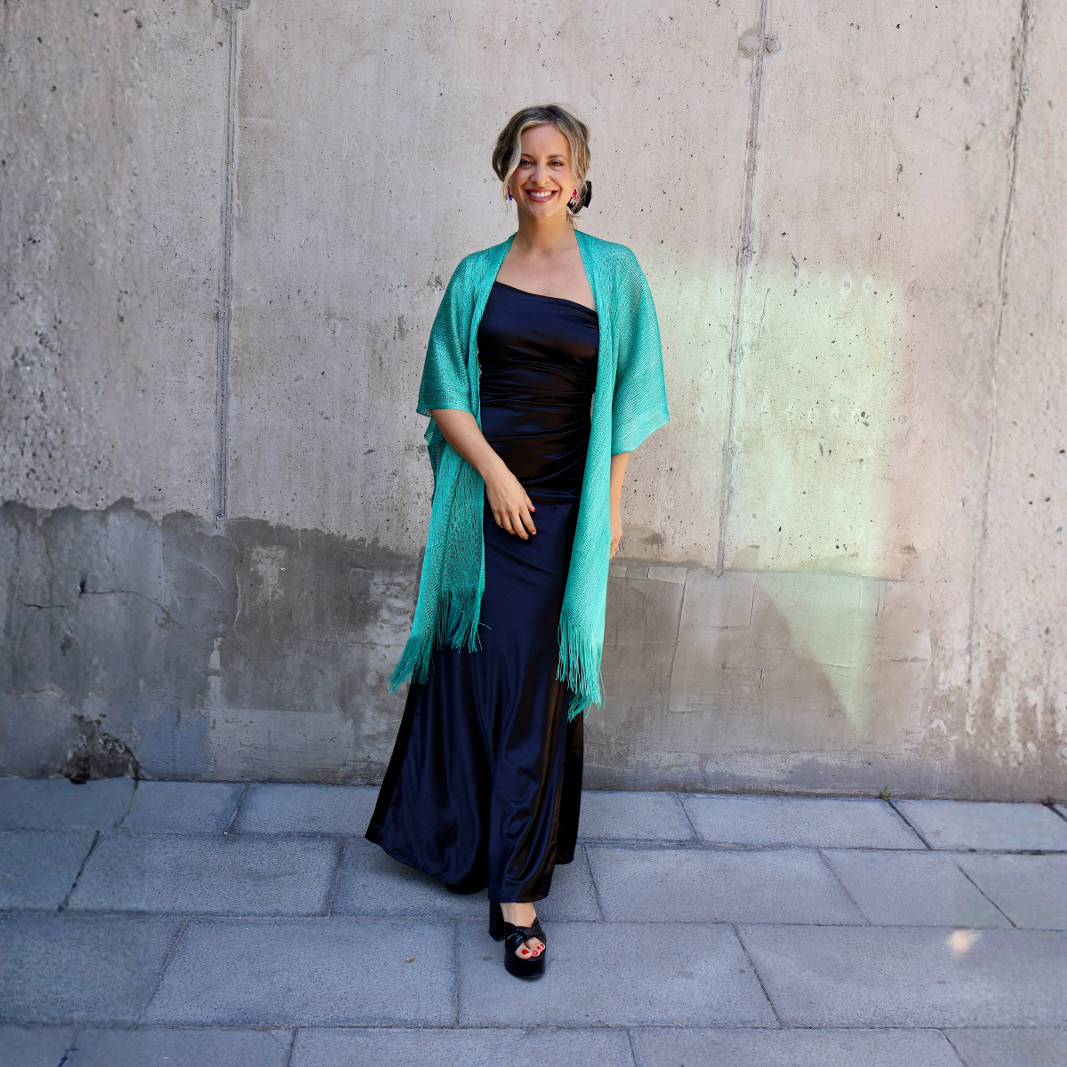 KIMONO BRILLOS TURQUESA