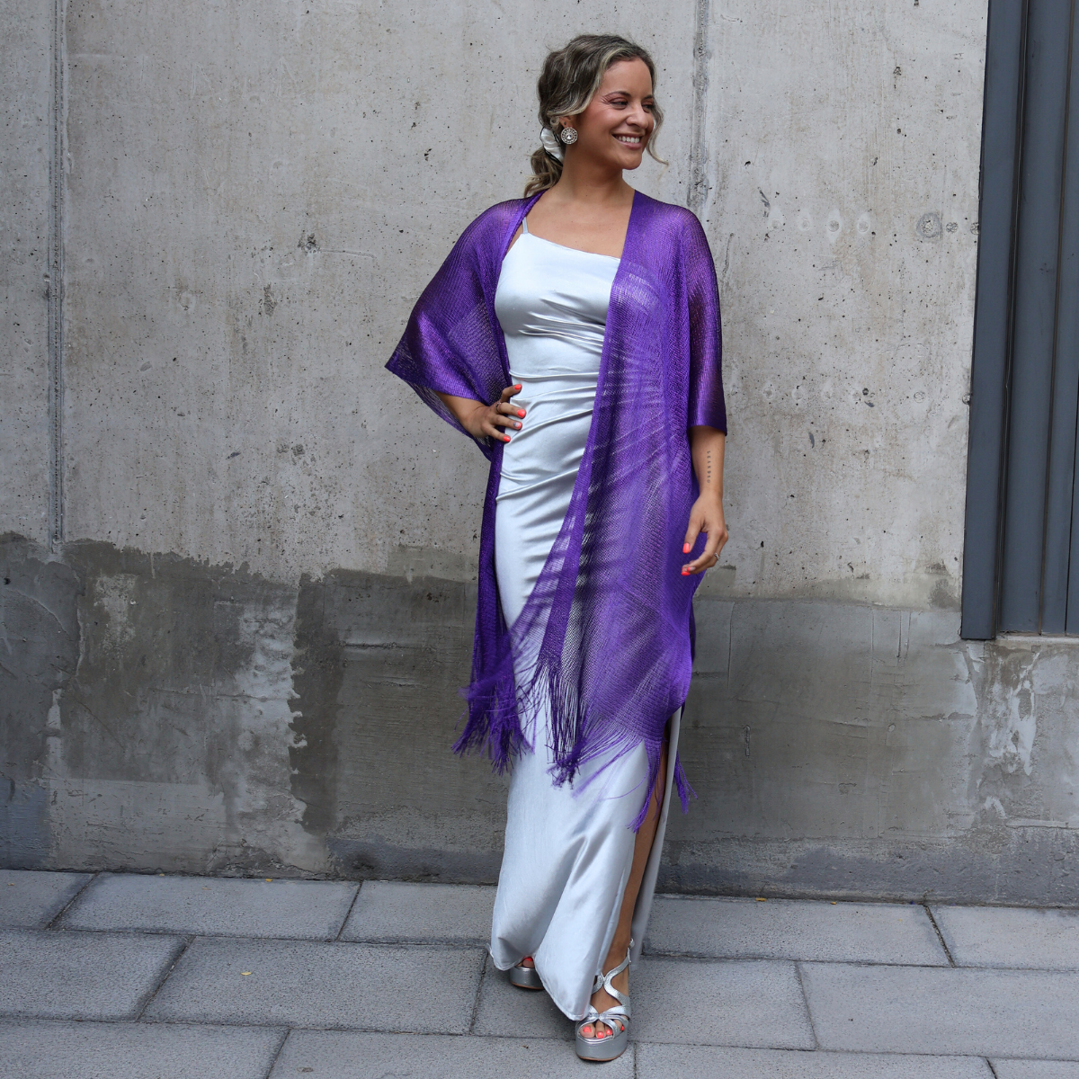 KIMONO BRILLOS MORADO