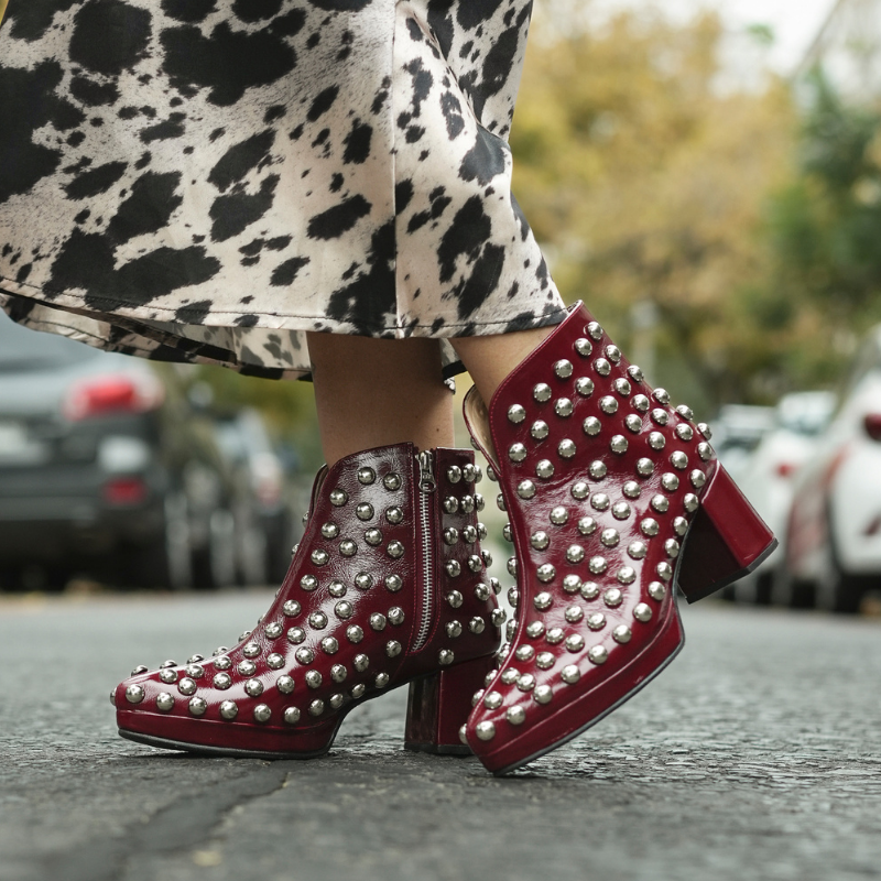 BOTINES BOWIE BORDEAUX
