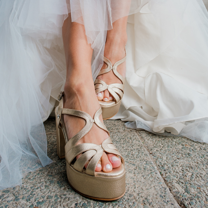 SANDALIAS LEANDRO GOLD