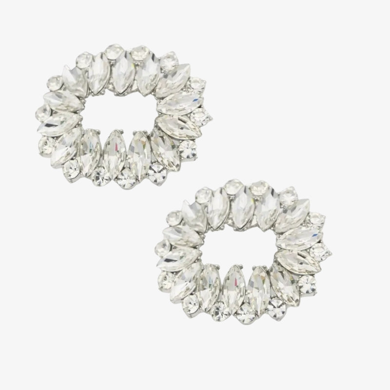 CLIP OVALO BRILLOS SILVER