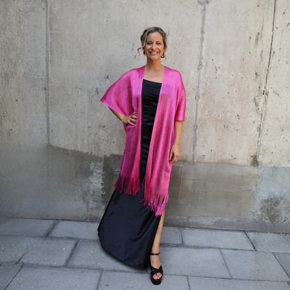 KIMONO BRILLOS FUCSIA