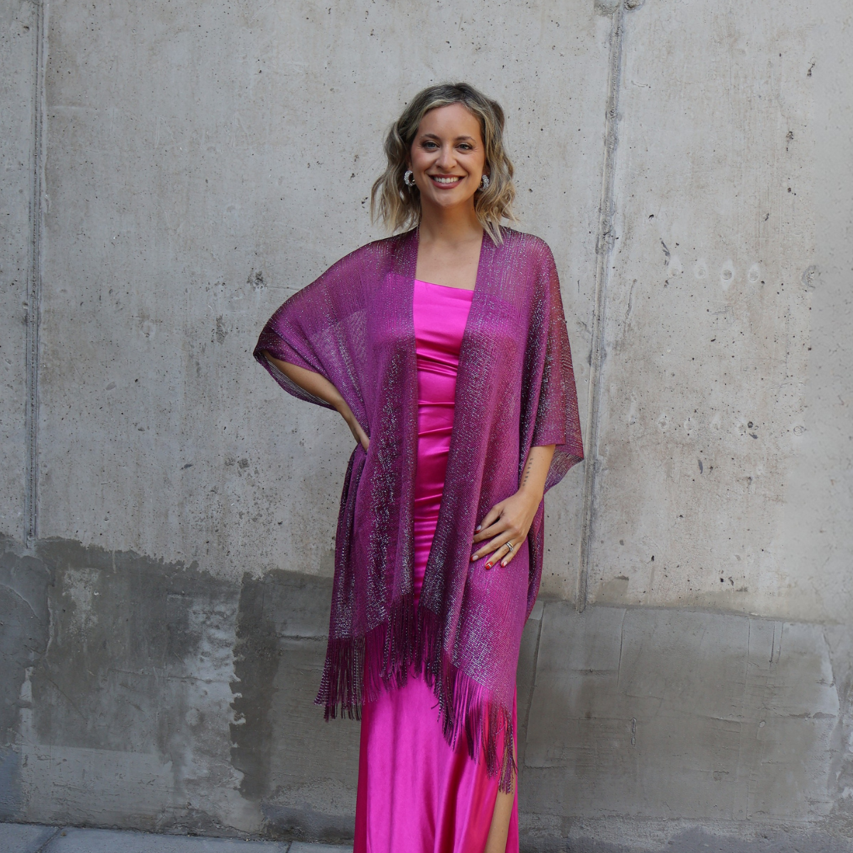 KIMONO BRILLOS MORADO