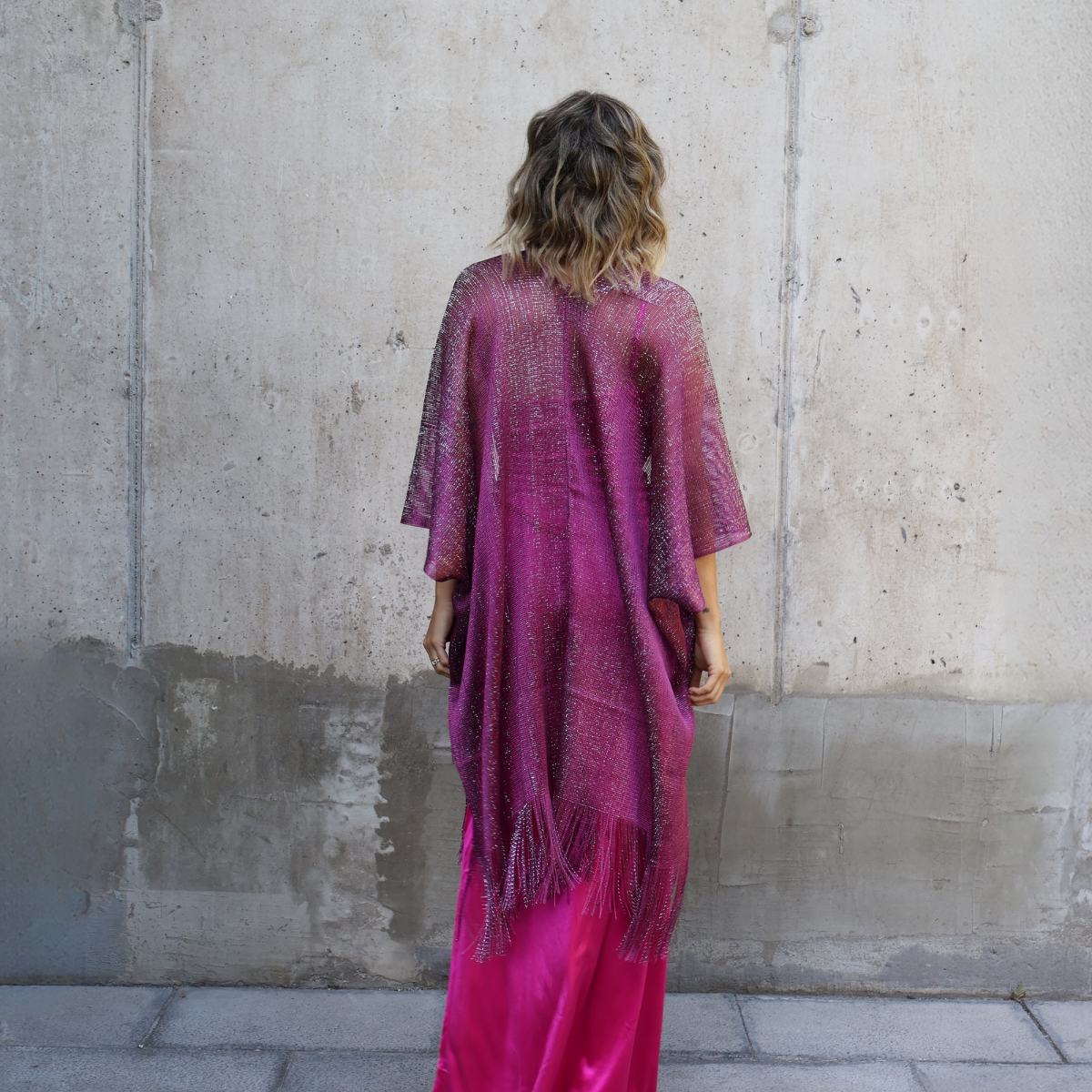 KIMONO BRILLOS MORADO