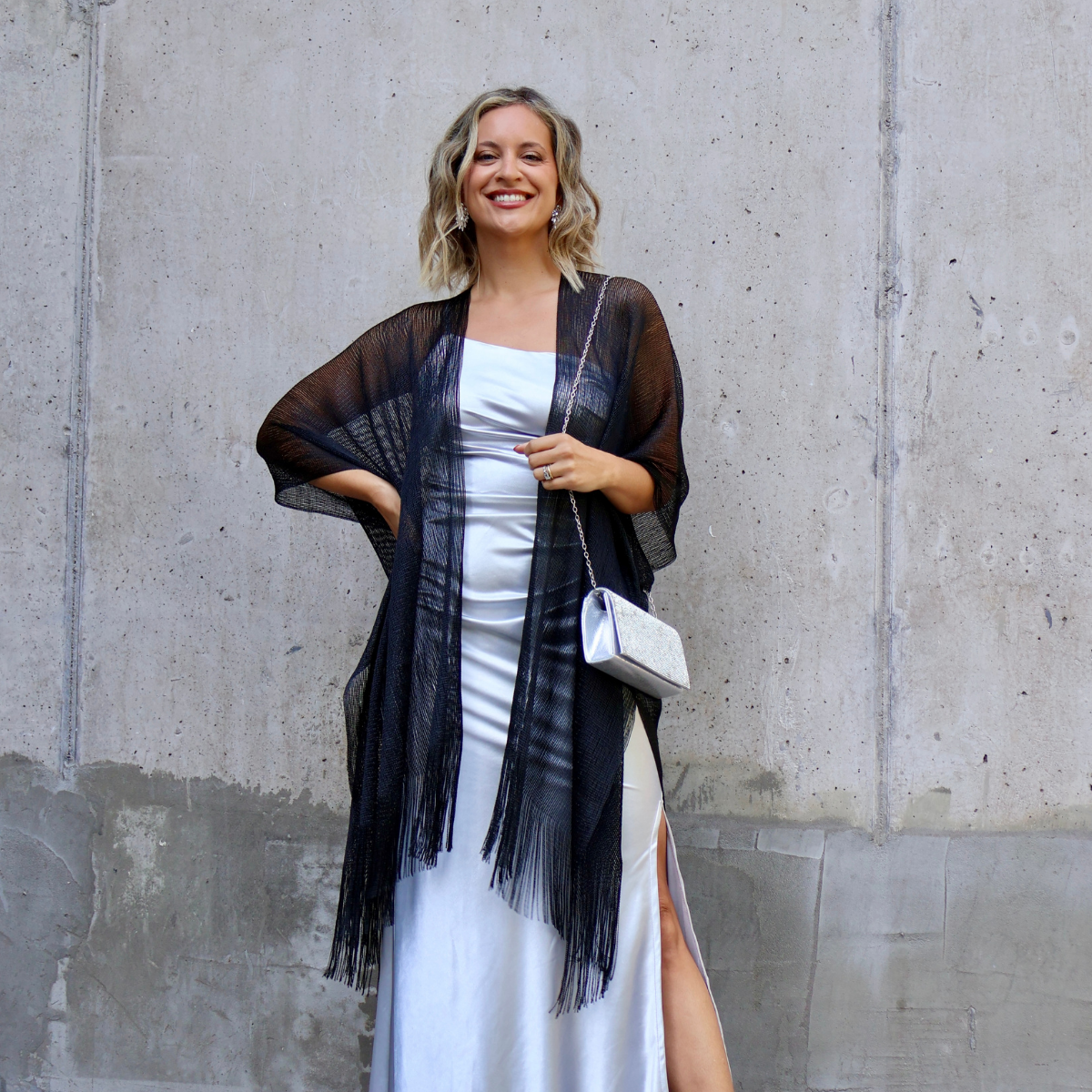 KIMONO BRILLOS NEGRO