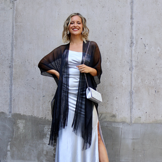 KIMONO BRILLOS NEGRO