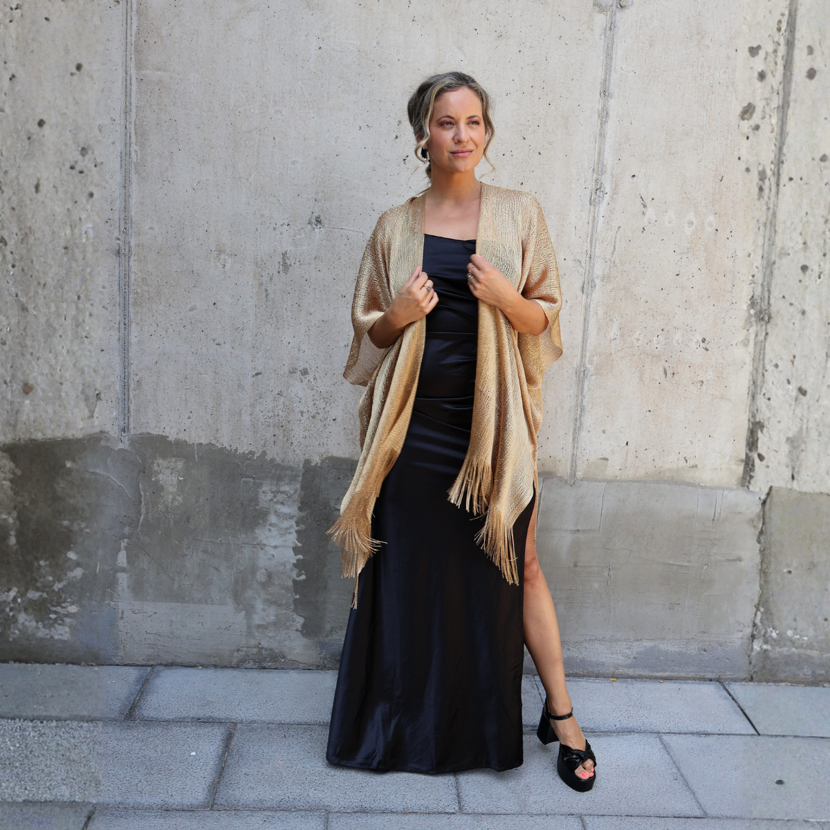 KIMONO BRILLOS DORADO