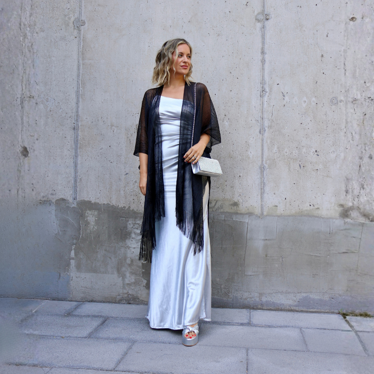 KIMONO BRILLOS NEGRO