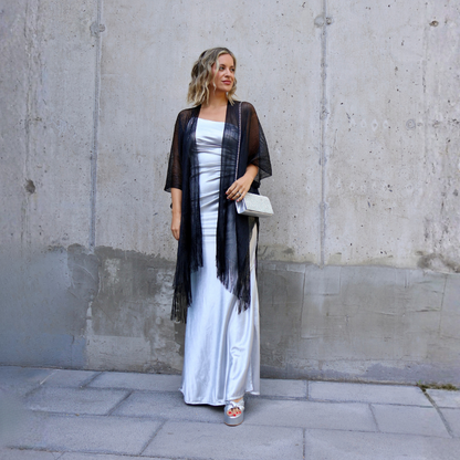 KIMONO BRILLOS NEGRO