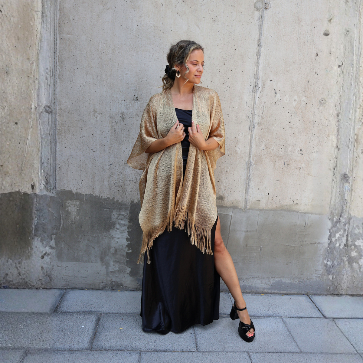 KIMONO BRILLOS DORADO