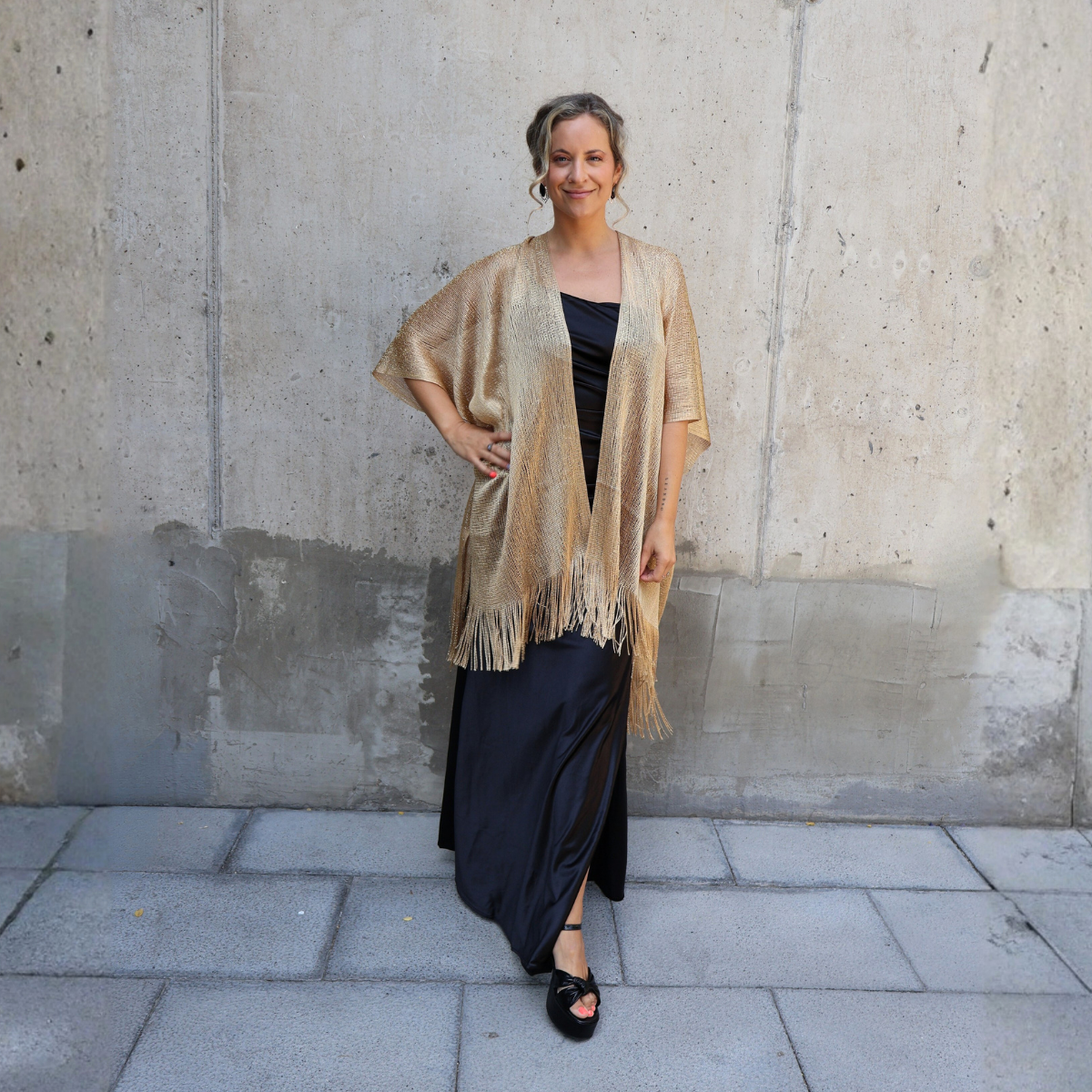 KIMONO BRILLOS DORADO