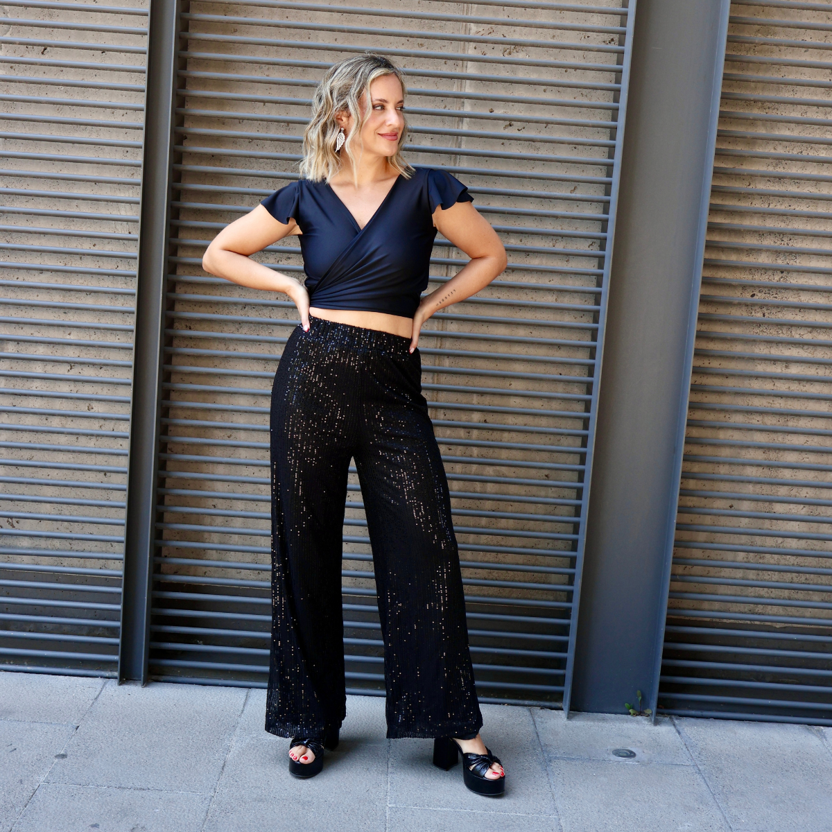 TOP GABRIELA NEGRO LYCRA