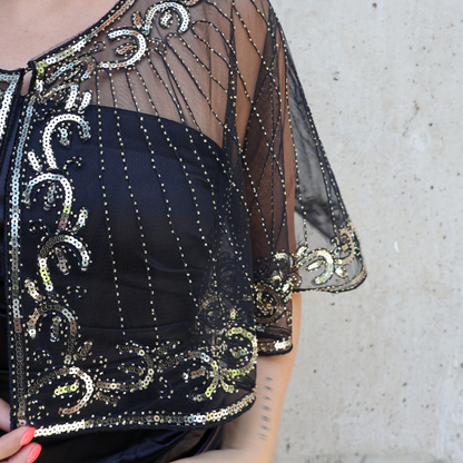 CAPA LENTEJUELAS ORO