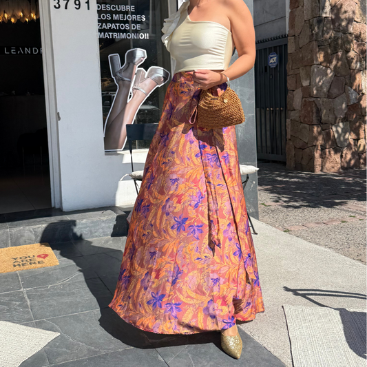 FALDA FILIPPA FLORES TIERRA