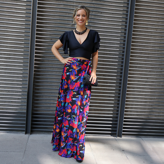 FALDA FILIPPA MANCHAS NEGRA