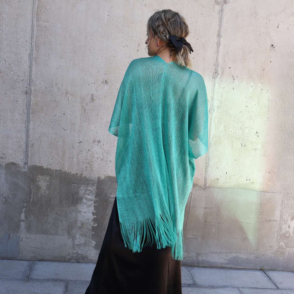 KIMONO BRILLOS TURQUESA