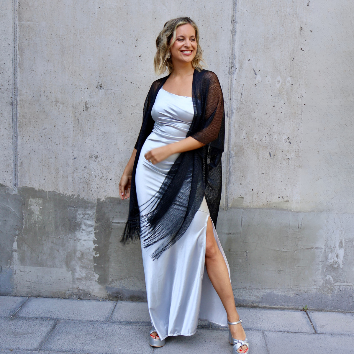 KIMONO BRILLOS NEGRO