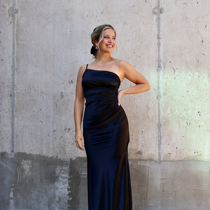 VESTIDO EMILIA DRAP NEGRO