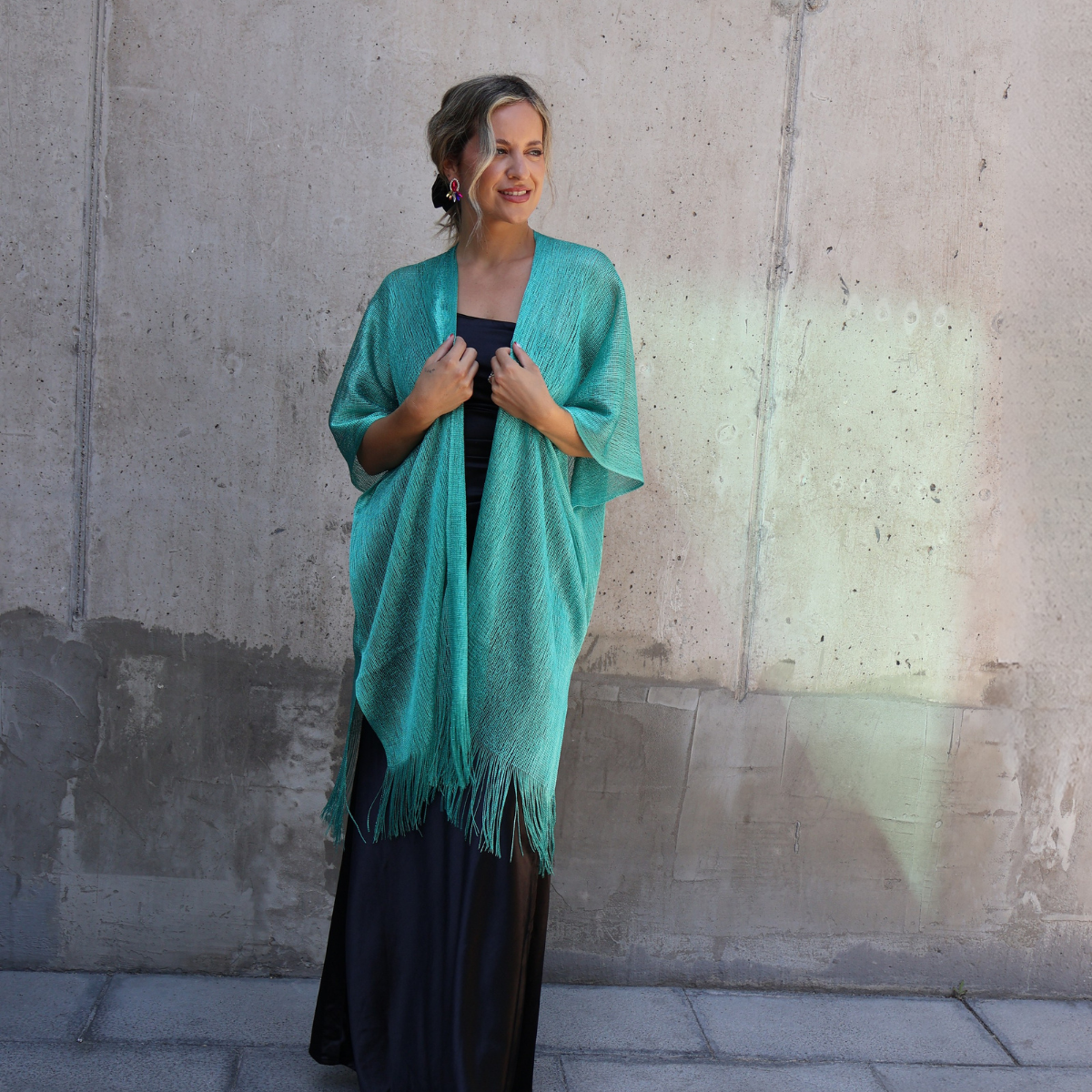 KIMONO BRILLOS TURQUESA