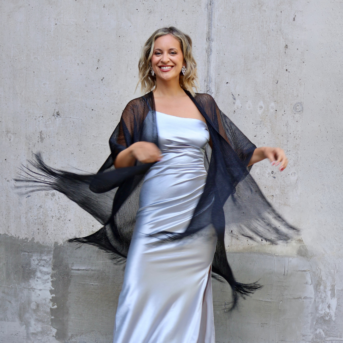 KIMONO BRILLOS NEGRO