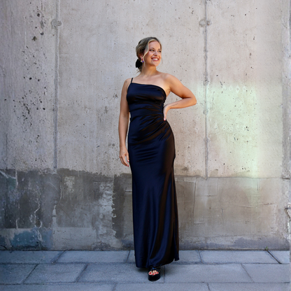 VESTIDO EMILIA DRAP NEGRO