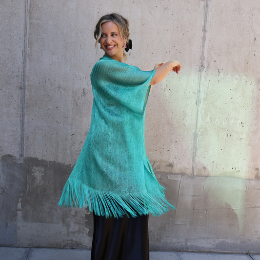 KIMONO BRILLOS TURQUESA