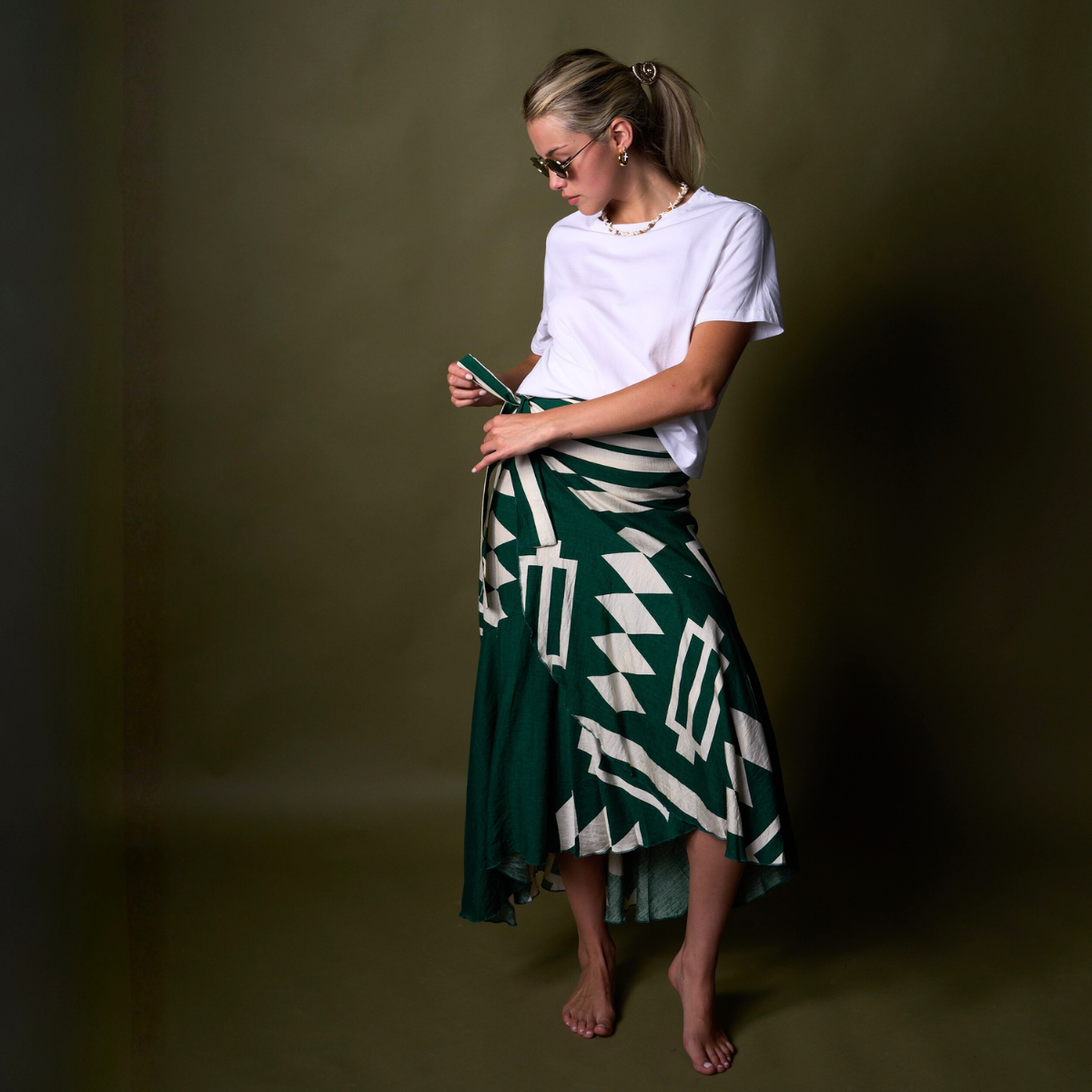 FALDA ENVOLVENTE VERDE