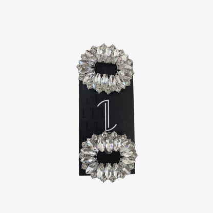CLIP OVALO BRILLOS SILVER