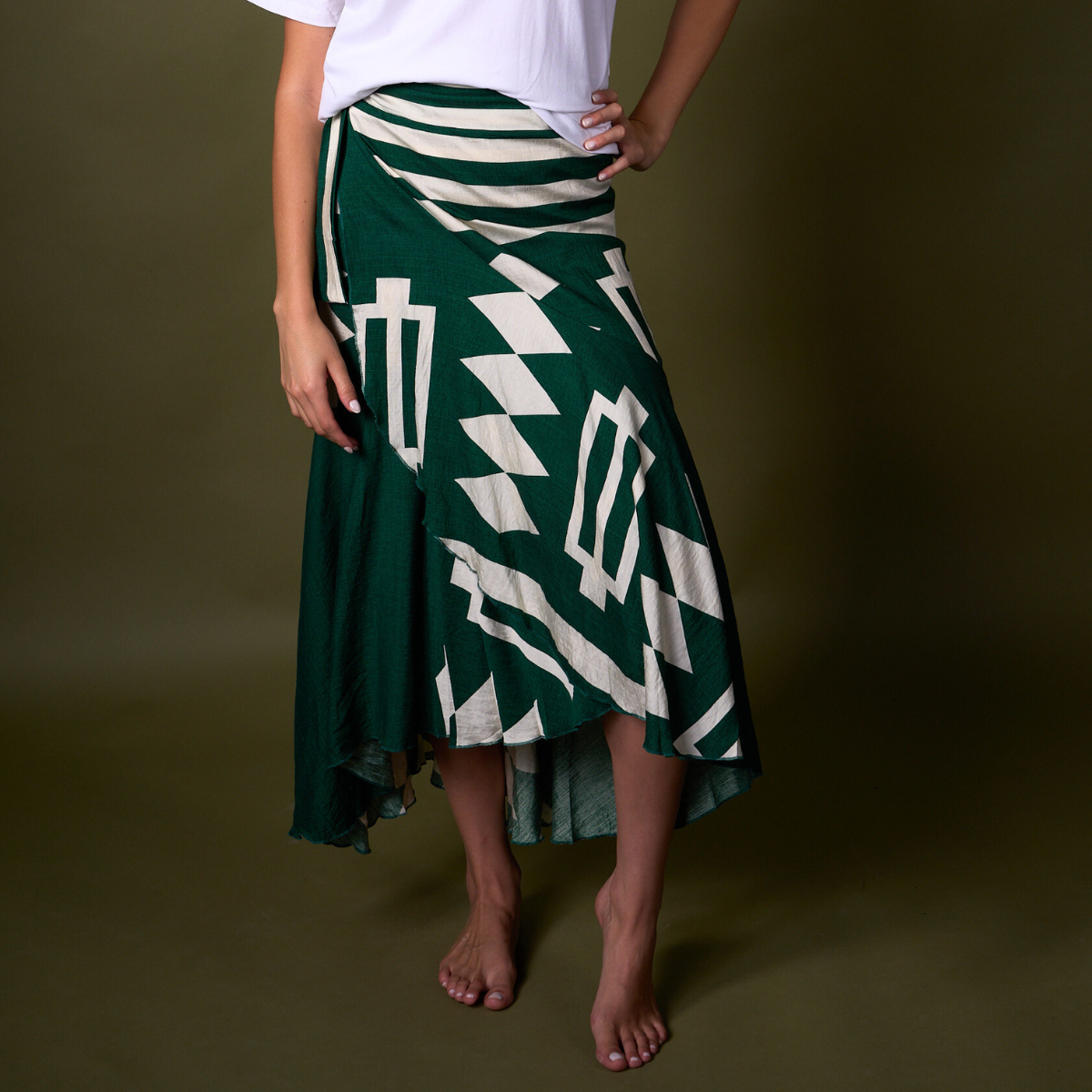 FALDA ENVOLVENTE VERDE