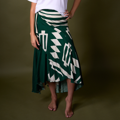 FALDA ENVOLVENTE VERDE