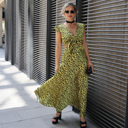 FALDA FILIPPA CEBRA AMARILLO