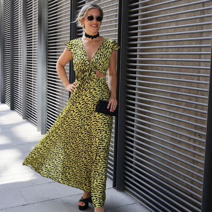 FALDA FILIPPA CEBRA AMARILLO