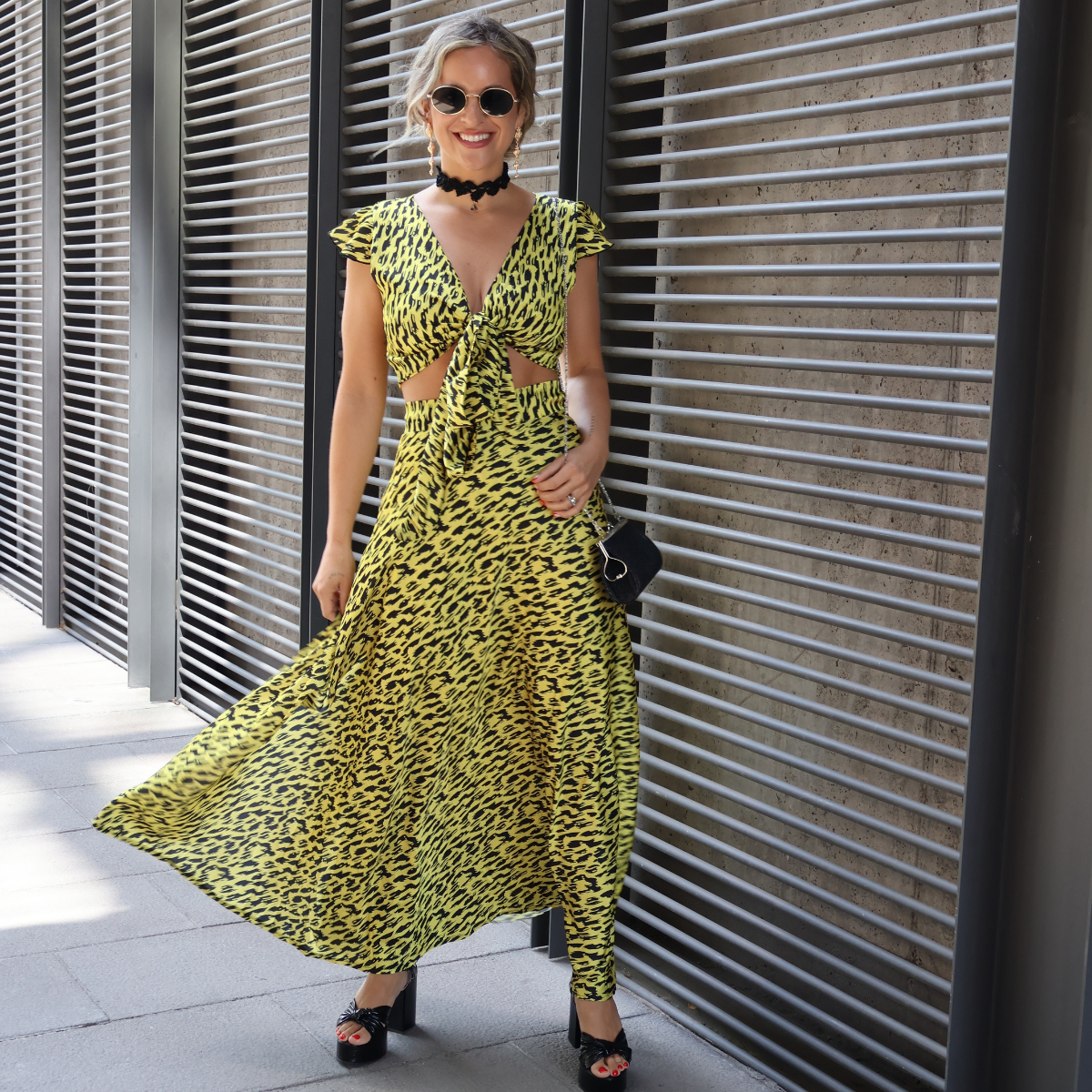 FALDA FILIPPA CEBRA AMARILLO