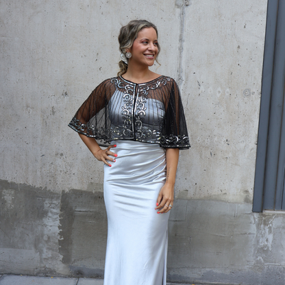 CAPA LENTEJUELAS PLATA