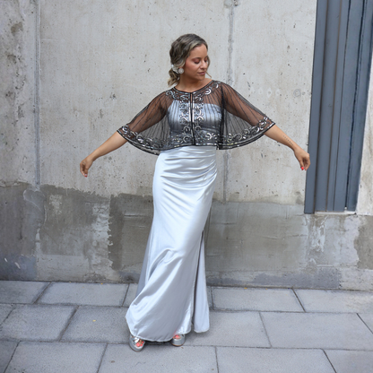 CAPA LENTEJUELAS PLATA