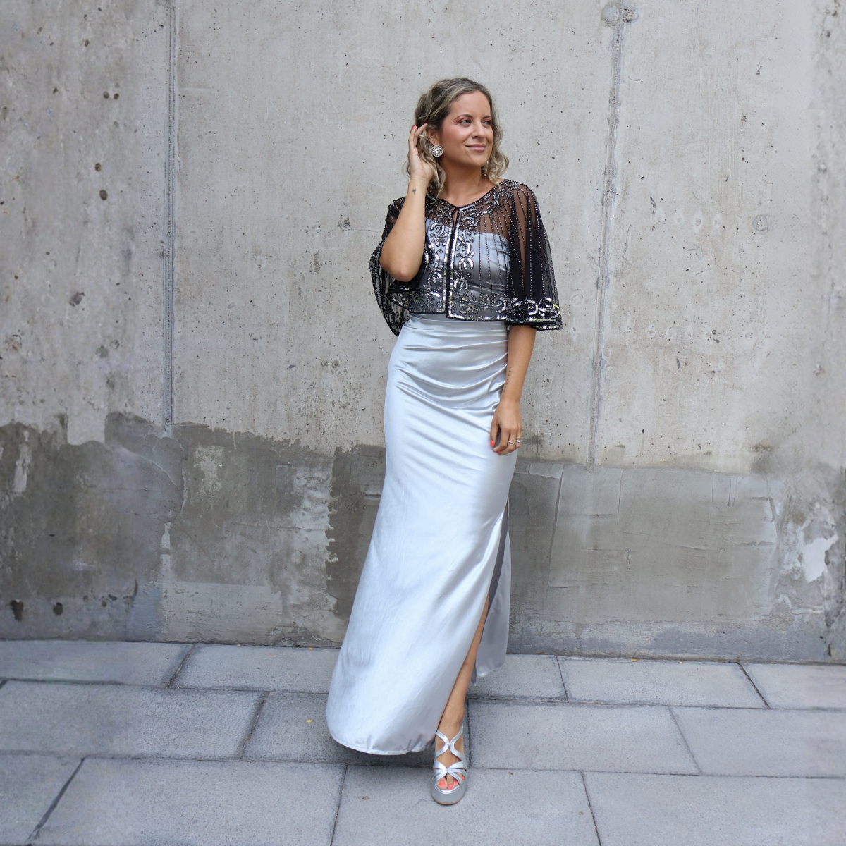 CAPA LENTEJUELAS PLATA