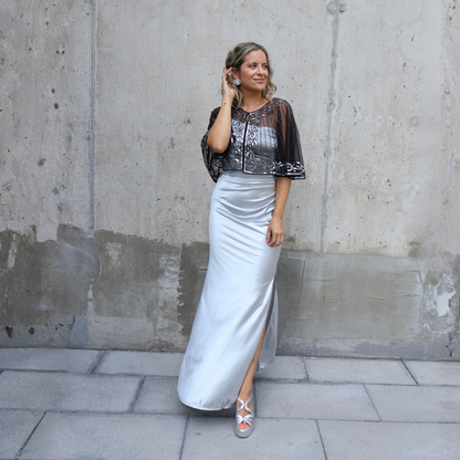 CAPA LENTEJUELAS PLATA