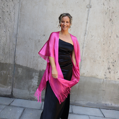 KIMONO BRILLOS FUCSIA