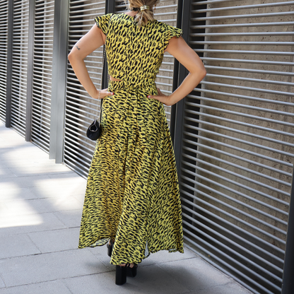 TOP GABRIELA CEBRA AMARILLO