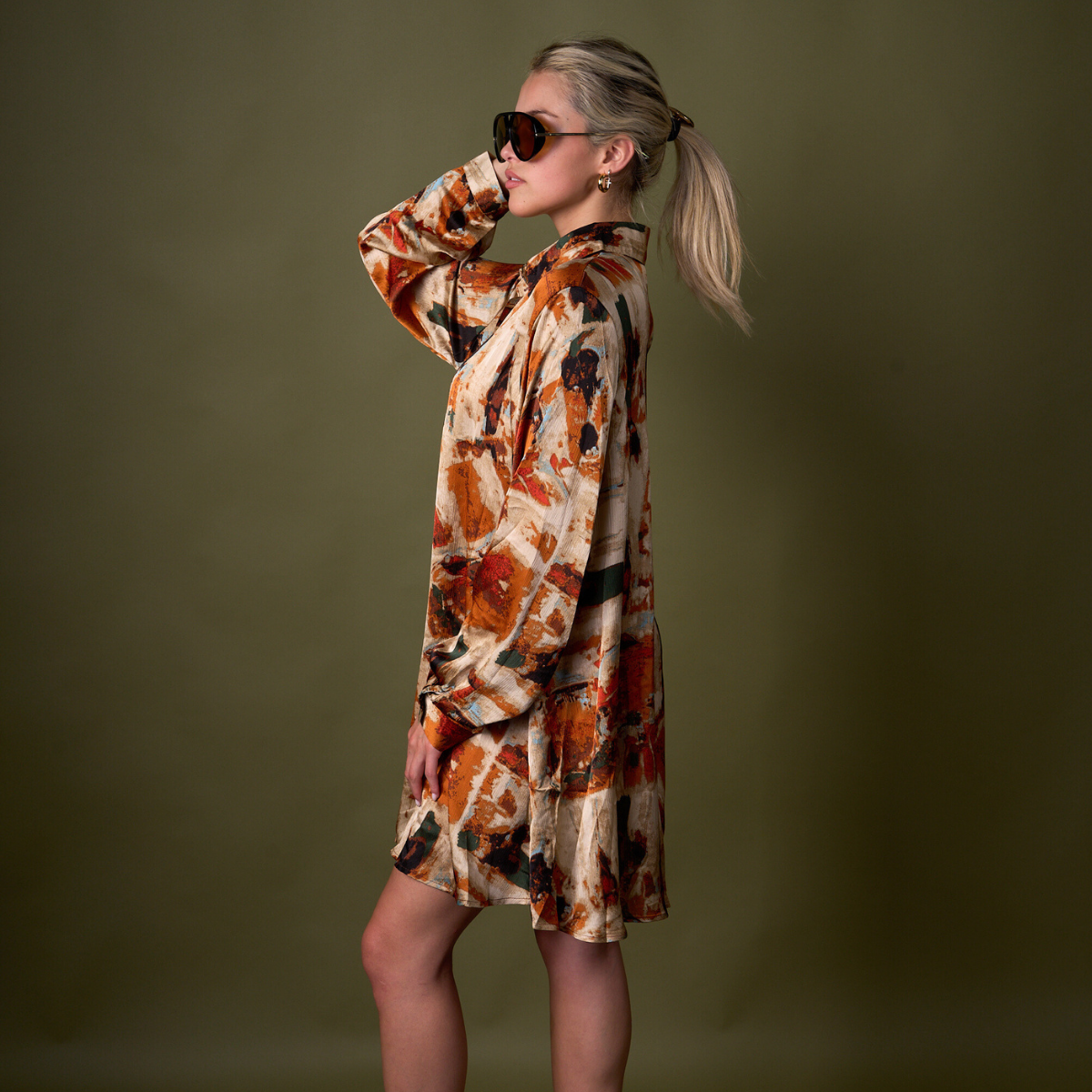 BLUSON MANCHAS NARANJO