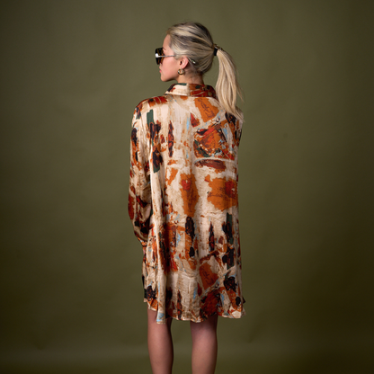 BLUSON MANCHAS NARANJO