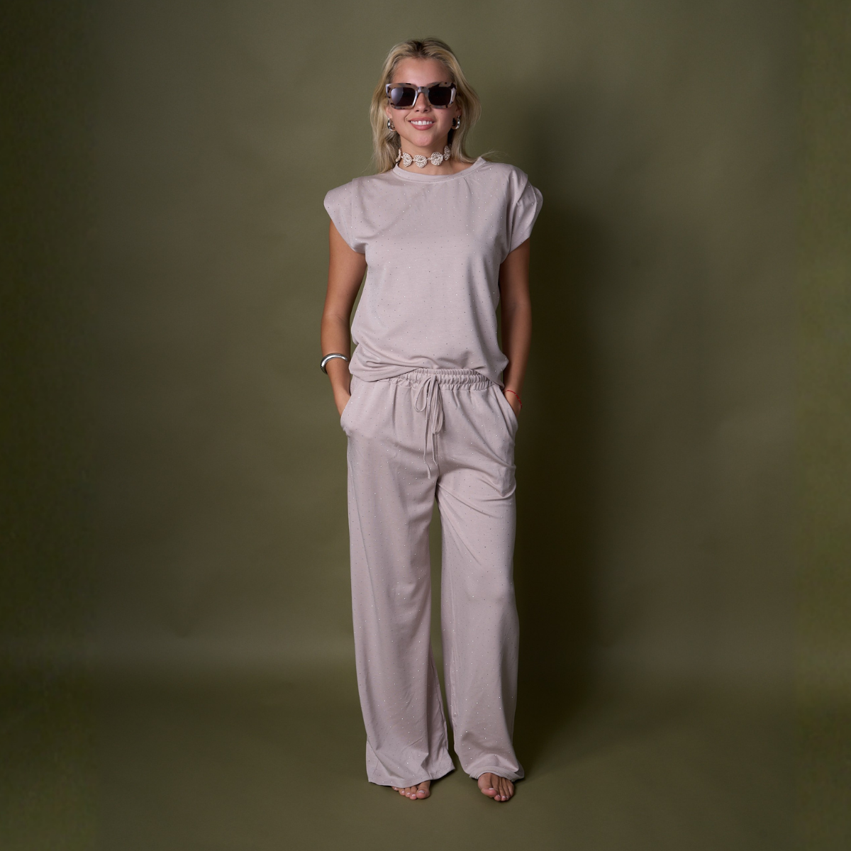 CONJUNTO SPORT SHINE BEIGE