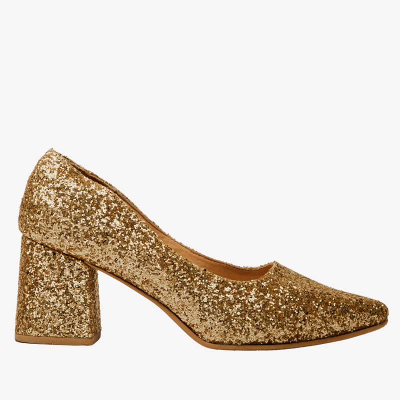 ZAPATOS ELVIS GOLD SHINE - 36 / DORADO