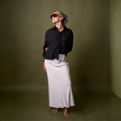 FALDA MIDI ANDREA BEIGE