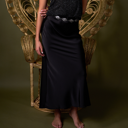 FALDA MIDI ANDREA NEGRA