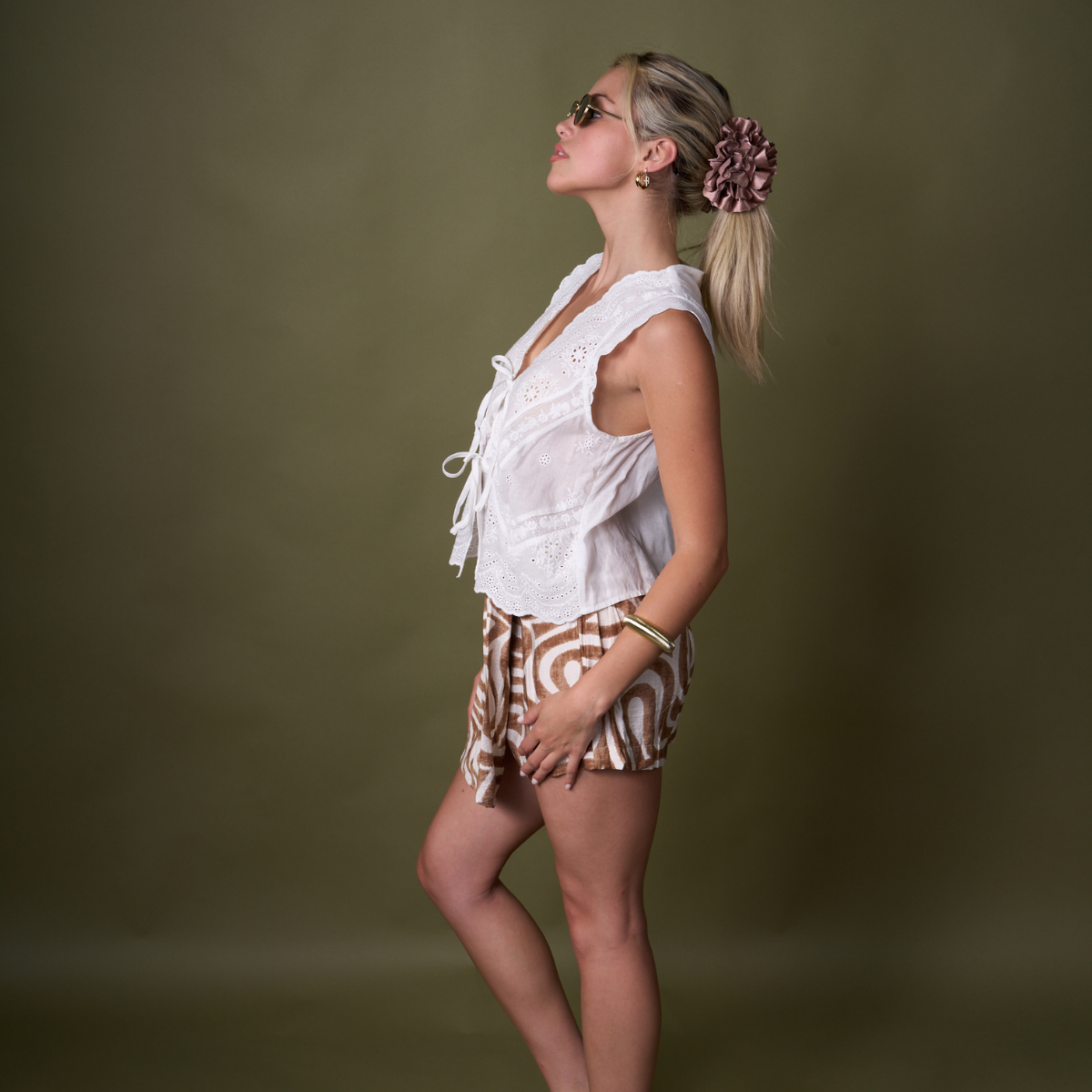 SHORT RAFAELLA CAMEL