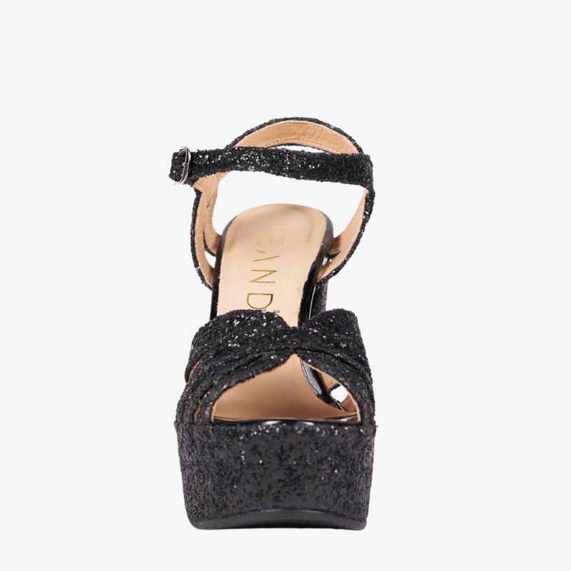 SANDALIAS LUJAN BLACK SHINE