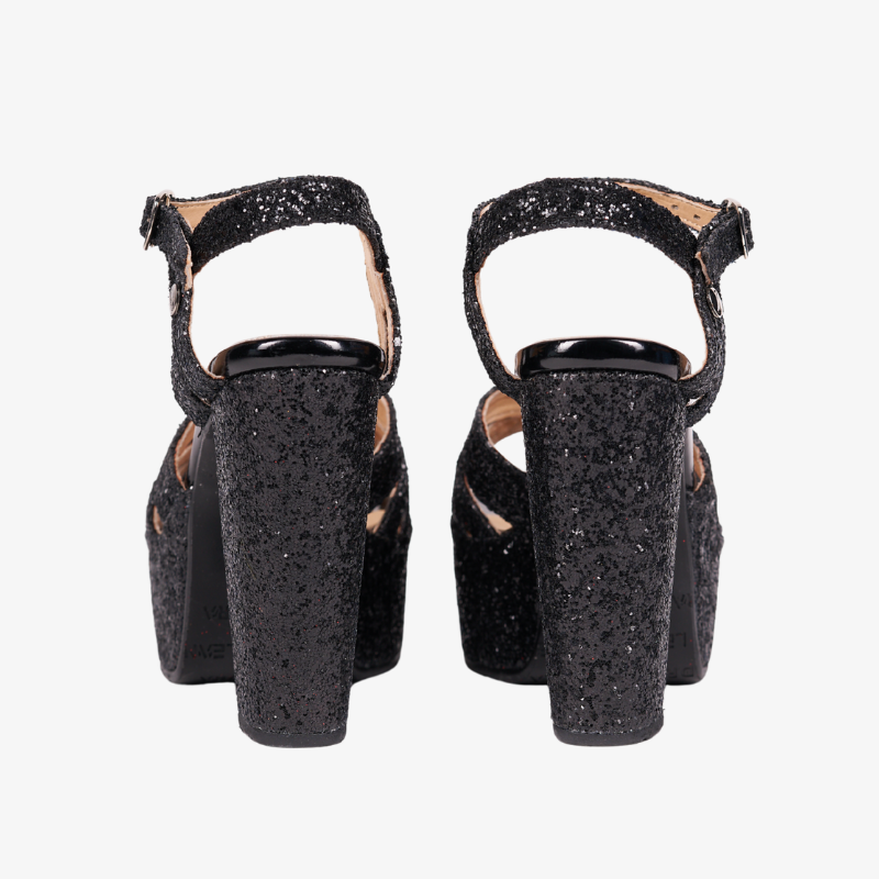 SANDALIAS LUJAN BLACK SHINE