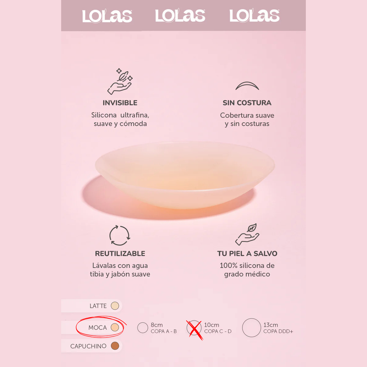 LOLAS CON ADHESIVO 10CM