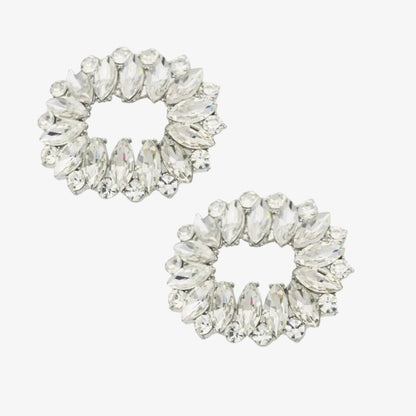 CLIP OVALO BRILLOS SILVER